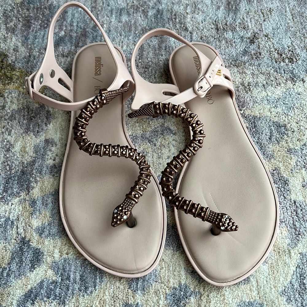 Melissa special edition snake sandals